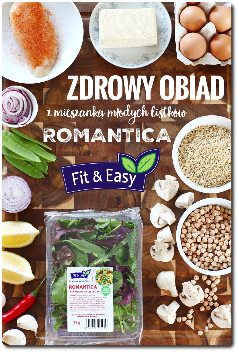 Zdrowy obiad z mieszanką młodych listków Romantica Fit&Easy Zdrowy obiad z mieszanką młodych listków Romantica Fit&Easy