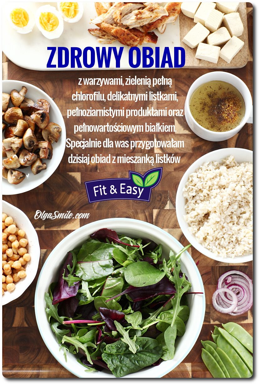 Zdrowy obiad z mieszanką młodych listków Romantica Fit&Easy Zdrowy obiad z mieszanką młodych listków Romantica Fit&Easy