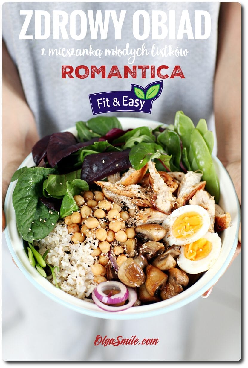Zdrowy obiad z mieszanką młodych listków Romantica Fit&Easy Zdrowy obiad z mieszanką młodych listków Romantica Fit&Easy