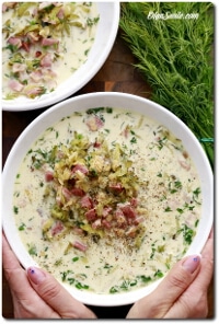 ZUPA OGÓRKOWA Z SOCZEWICĄ