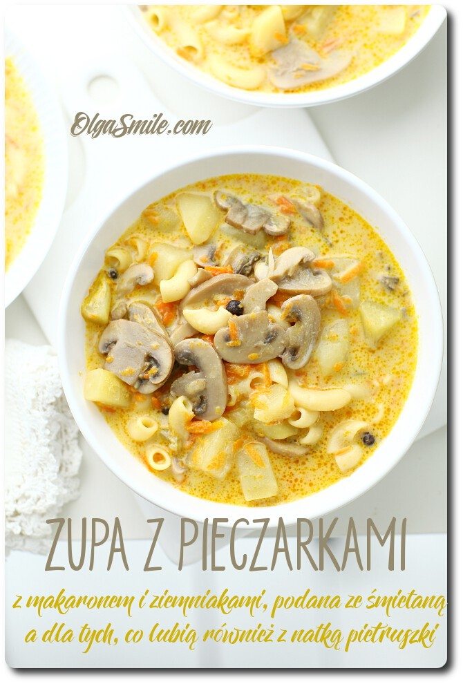 Zupa z pieczarkami