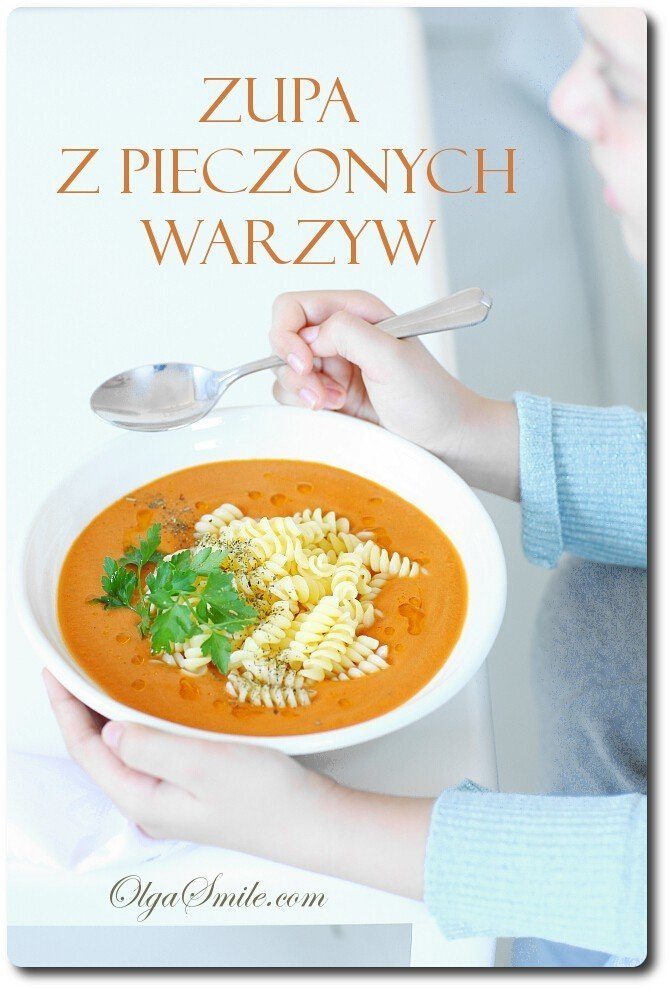 Zupa z pieczonych warzyw